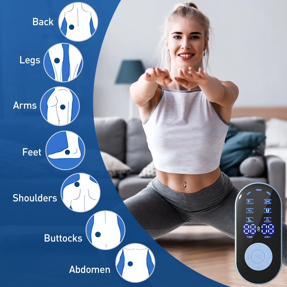 18 Modes 30 Levels Muscle Stimulator Electric Ems Acupuncture Body Massage High-Frequency Physiotherapy Device