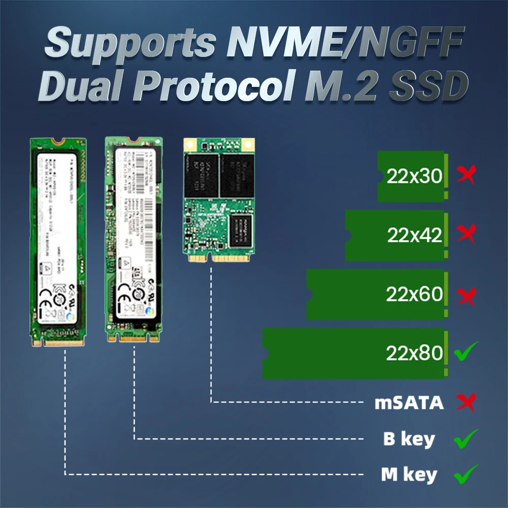 SSD Heatsink JEYI M.2 2280 NVME NGFF Cooling Full Aluminum with Thermal Silicone Pad for Motherboard / PS5