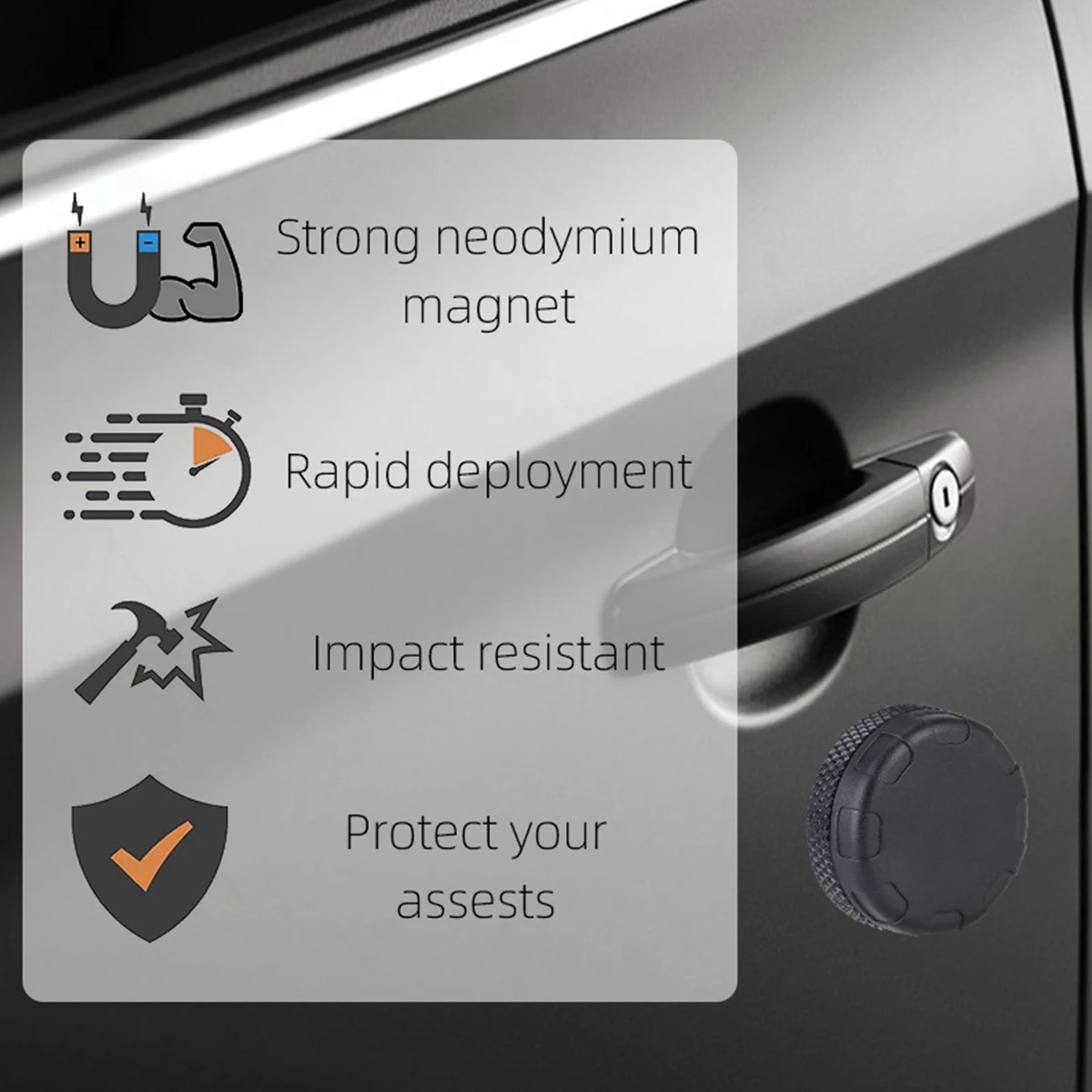 Magnetic Waterproof Airtag Protective Case - Anti-Loss Device Locator Holder