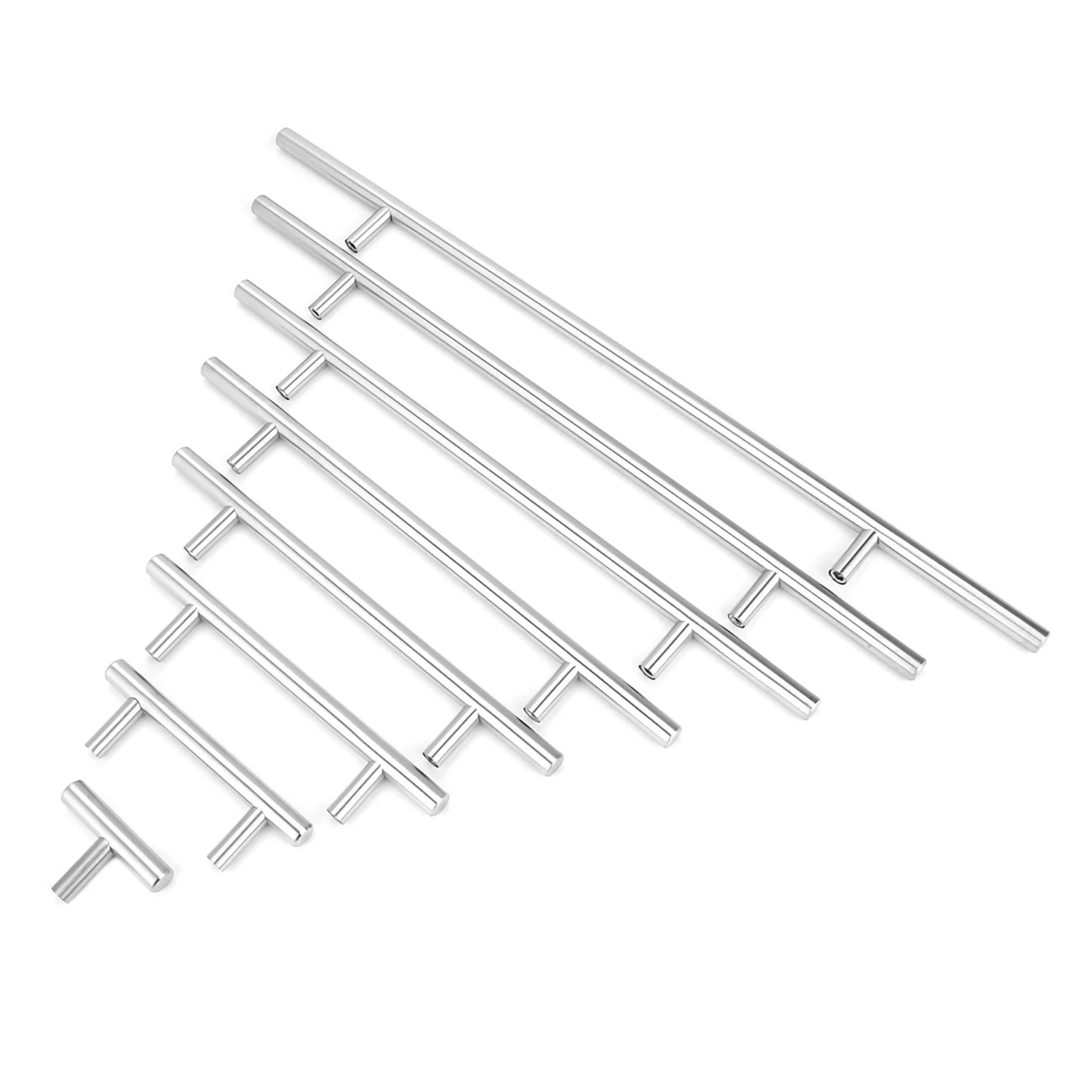 Pull Handle with Screw T-Bar Cabinet Pull Handles Knobs Kitchen Door Handle for Furniture