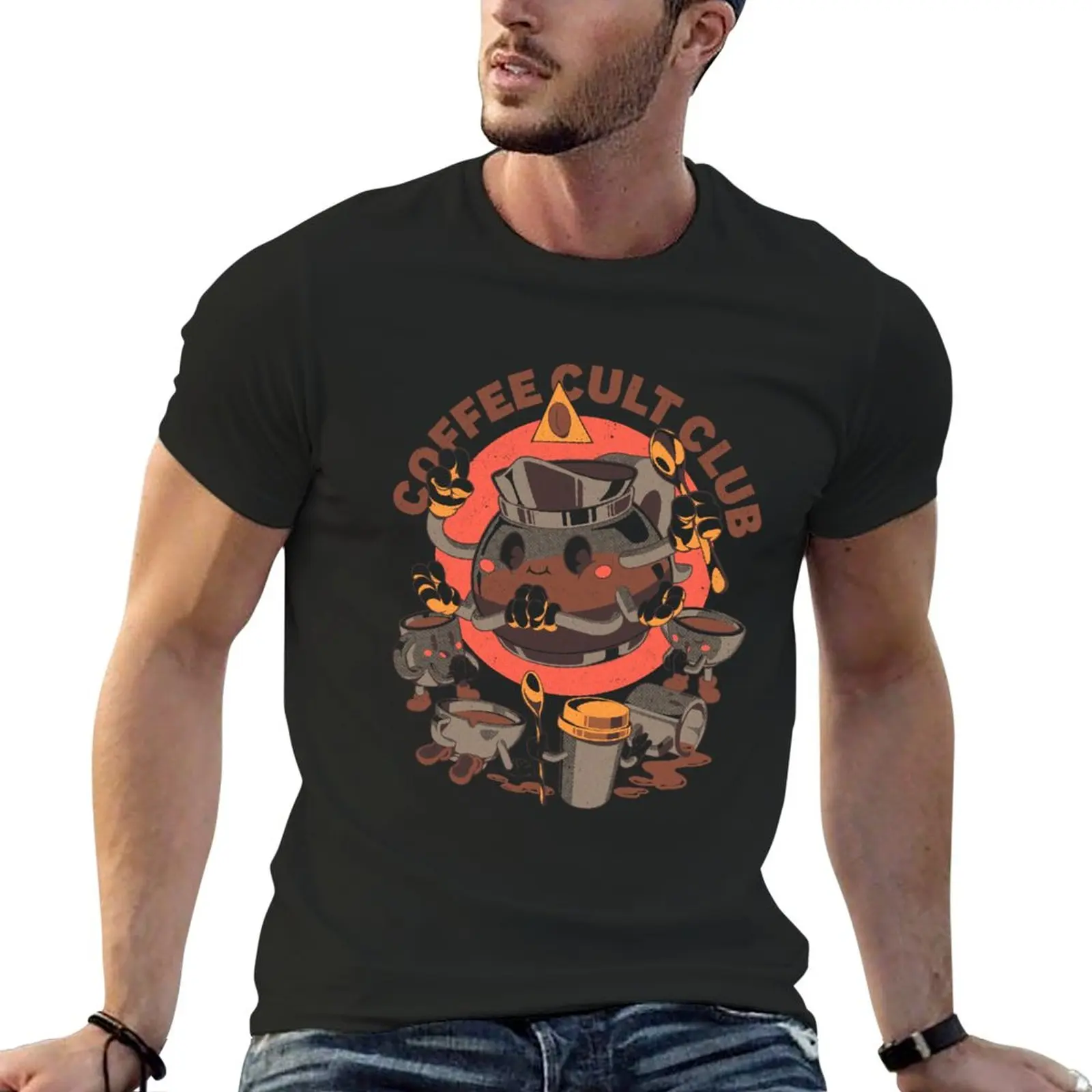 

New Holy Coffee Club T-Shirt T-shirt for a boy Short t-shirt boys t shirts black t shirts for men