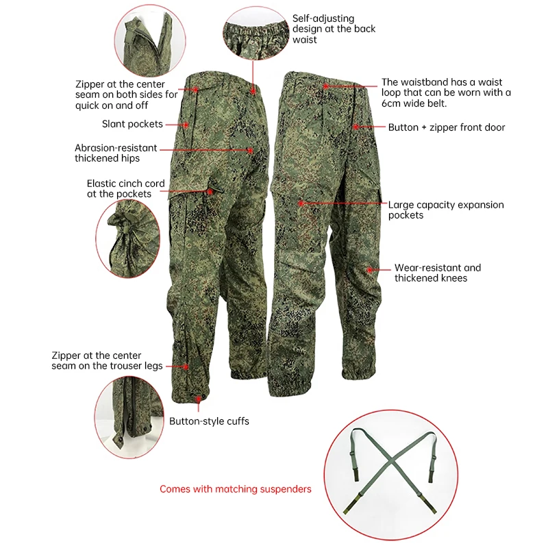 Cold War Tactical Russian Vkbo lv5 EMR Digital Combat Suit Set Outdoor Concealed Hunting Equipment