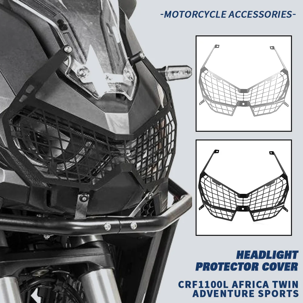 

FOR HONDA CRF1100L AFRICA TWIN ADVENTURE ADV SPORTS 2019 2020 2021 Motorcycle Accessories Headlight Protector cover grill guard