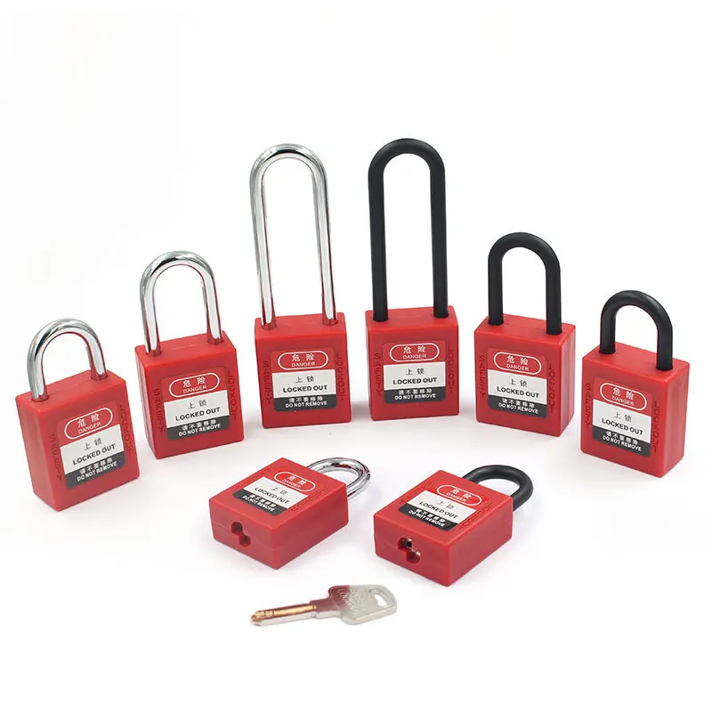 KS Industrial Safety Padlock 25mm 38mm 76mm Steel Shackle Plastic Lock Body Same Key Lock LOTO Locks Device manufacture Supplies