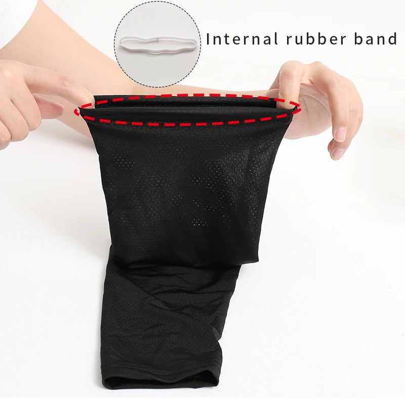 Ice Sleeve Summer Sun Protection Men's Women's Thin Cycling Lengthening Loose Driving Sunshade Elbow Gloves