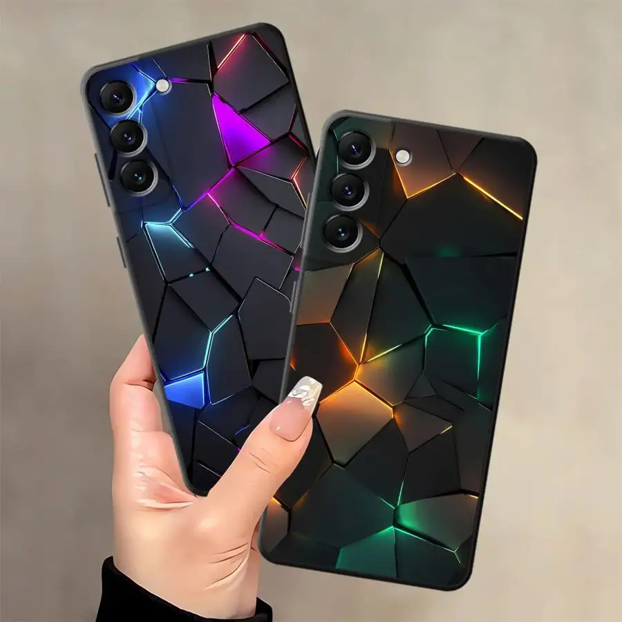 Sleek Carbon Fiber Black Soft Phone Cover Case