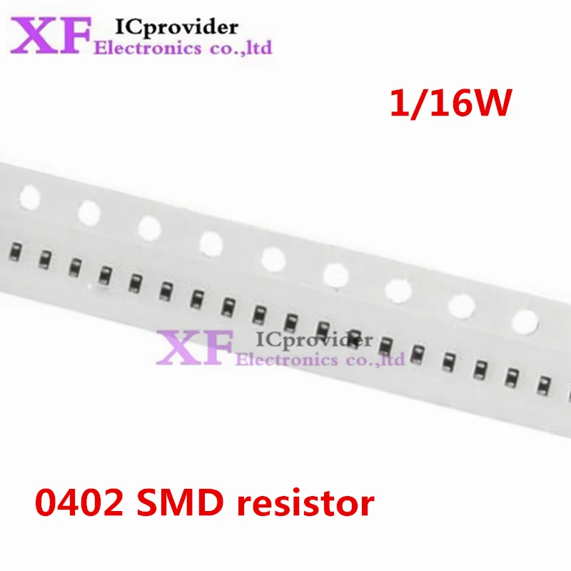 100pcs 0402 1% SMD resistor 1/16W 2.49 2.8 10.2 24.9 28 34 40.2 47.5 49 ...
