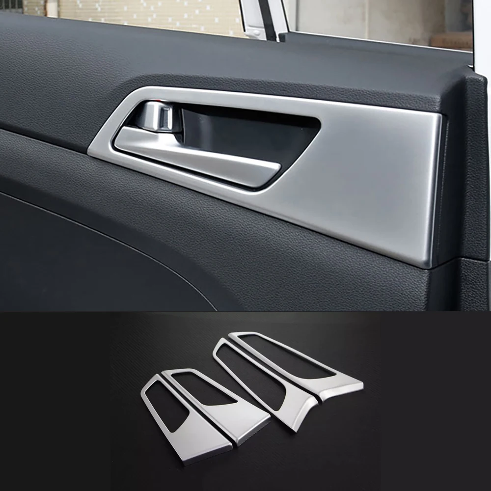 

For 2015-2019 Hyundai Tucson Interior Door Handle Panel Bezel Trim Moulding Chrome Styling