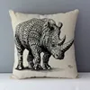 cushion home decorative pillows elephant kola elk printed animals pillowcase 45x45cm Housse de coussin without core 3