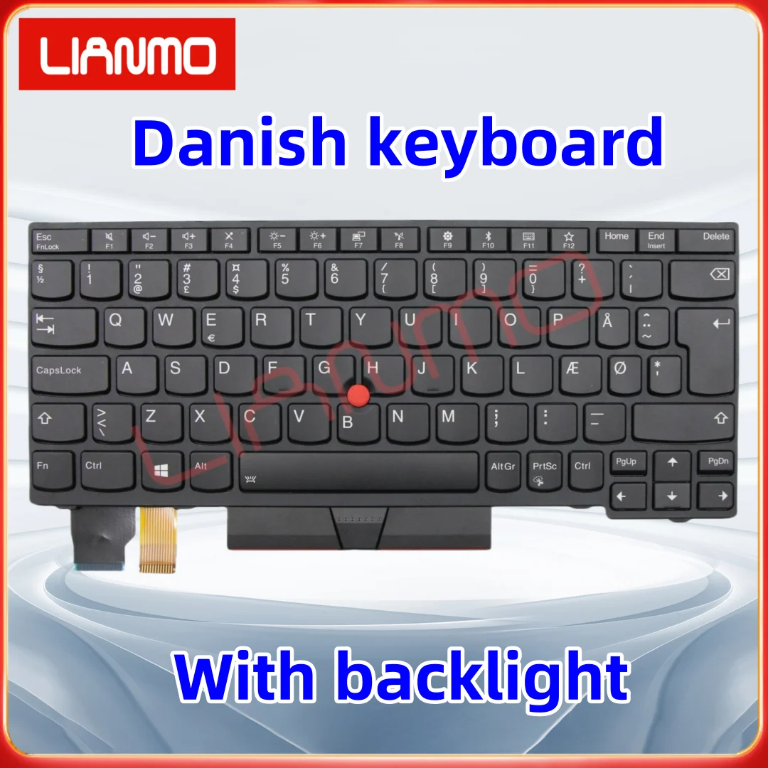 Nordic Keyboard Lenovo IBM Thinkpad X390 Yoga (isn't For X390 X395) LED QWERTY
