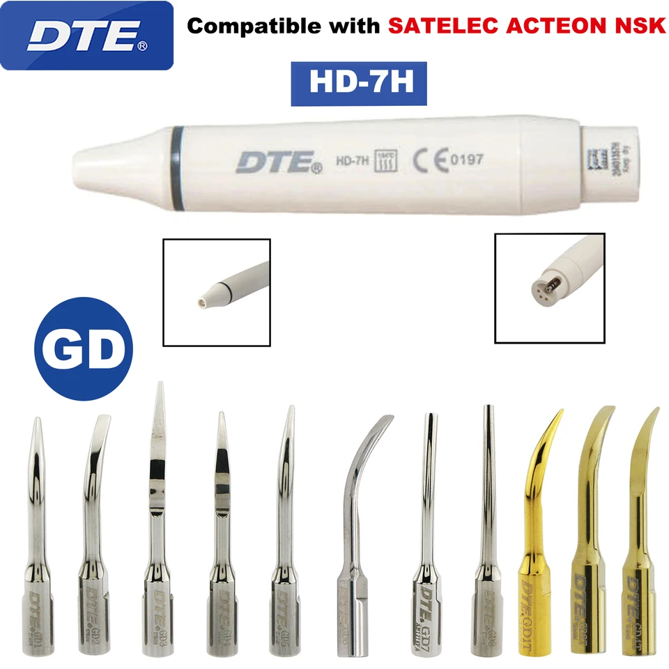 Pièce à Main Détartreur à Ultrasons Dentaire LED - Compatible EMS, WOODPECKER, DTE, SATELEC, Neuf