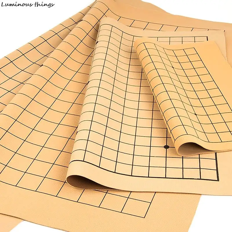 Innovative Foldable One Side 19 Line Standard International PU Leather Go Game Chessboard Board Game For 2.2cm Pieces