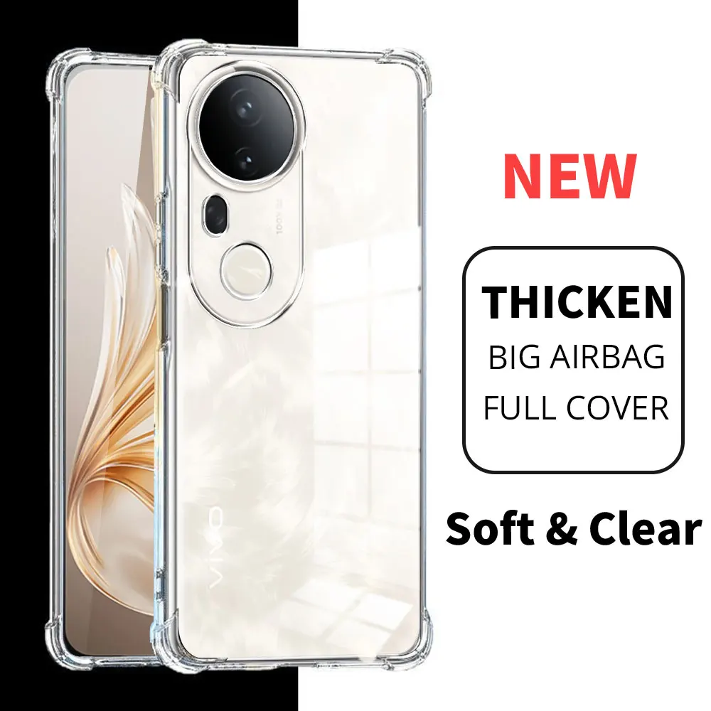 Shockproof Clear Soft Silicone Phone Case