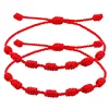 98314-ce98b5.jpg Bracelet à ficelle rouge, 2 pièces, 7 nœuds, Protection mauvais œil, amulette porte-bonheur pour succès et prospérité, Bracelet d'amitié pour Couple