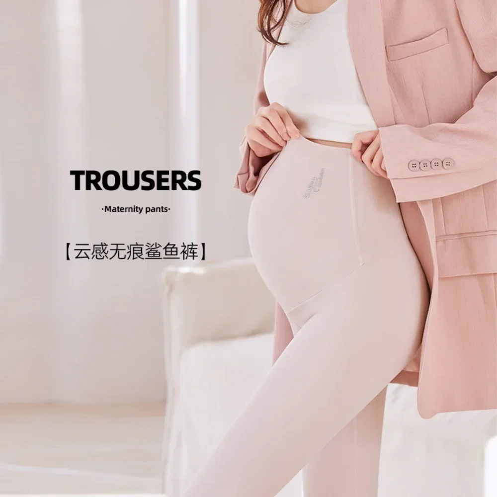 High Waist pregnancy Leggings Skinny Maternity clothes for pregnant women  Belly Support Knitted Leggins Body Shaper Trousers - AliExpress