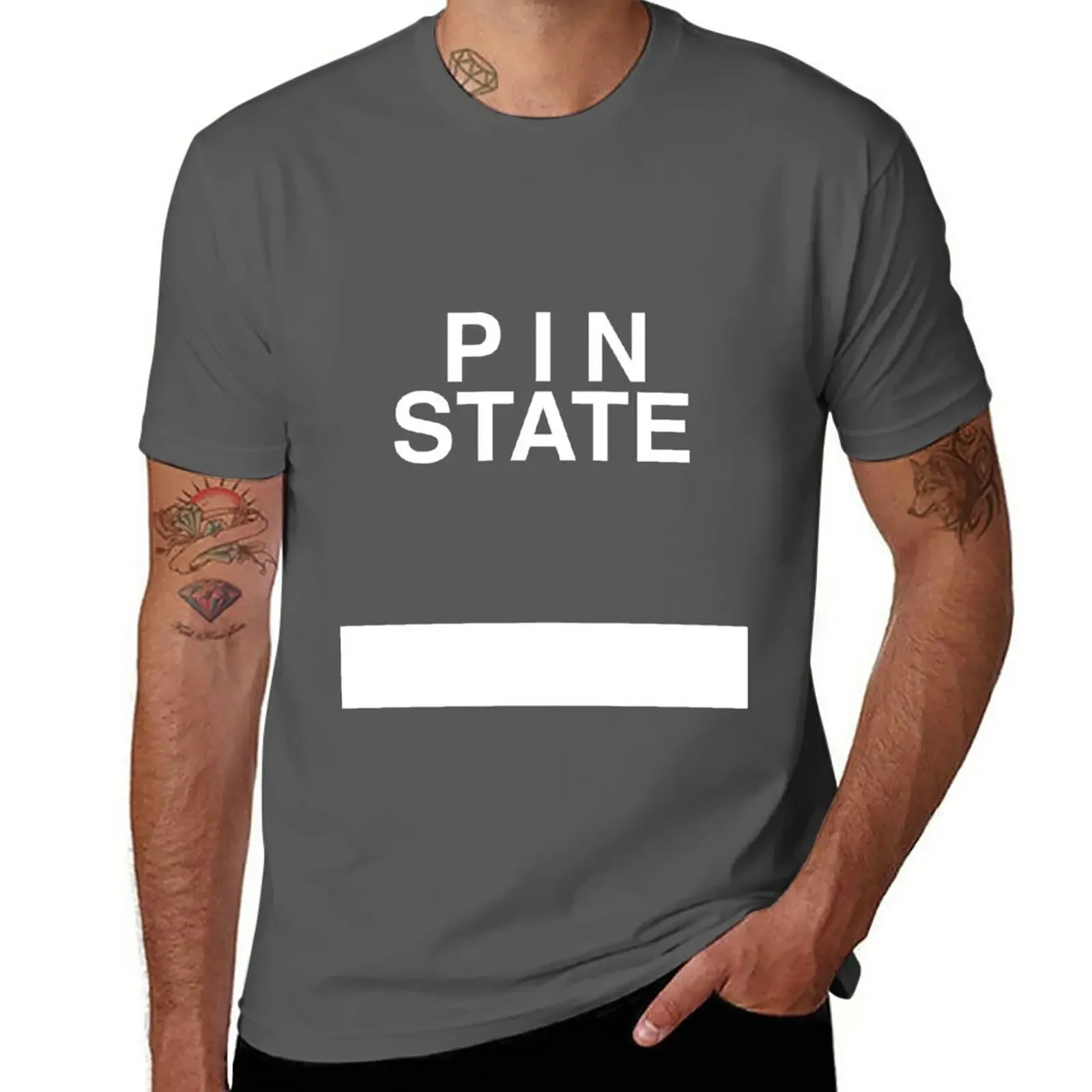 

Футболка для борьбы Pin State kawaii одежда летняя одежда быстросохнущие мужские хлопковые футболки больших размеров