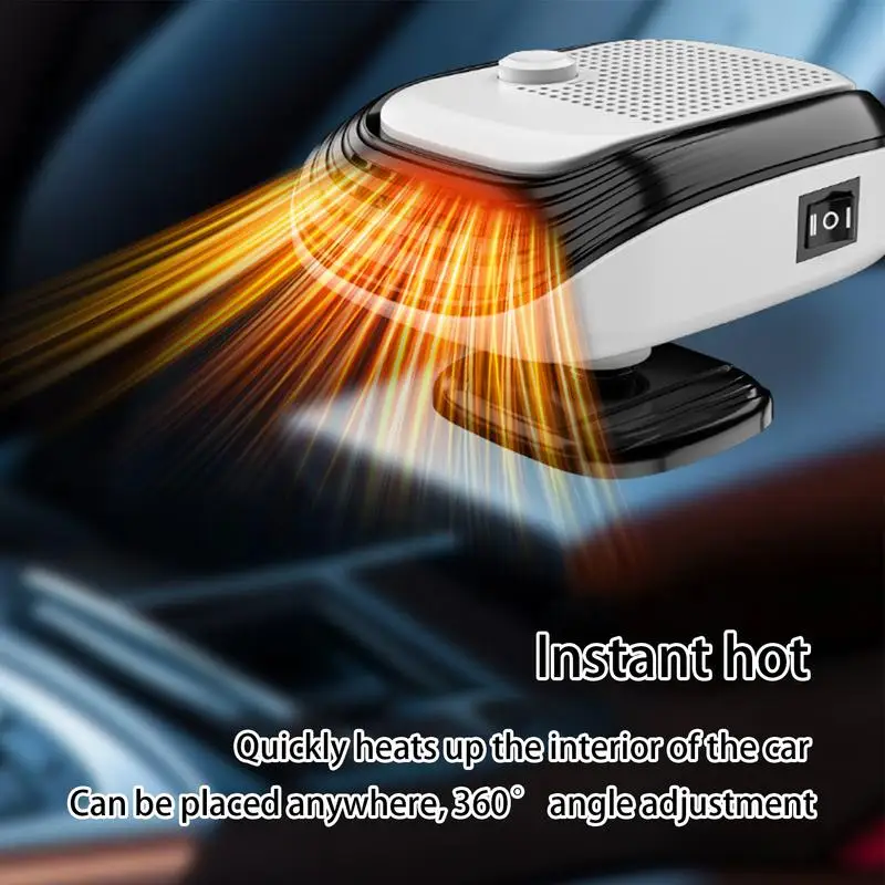 Car heater winter fast heating 12V 24V Electric heated fan Windshield defogging heating cooling For Truck RV SUV Travel Camper car fan,car heater,mini heater
