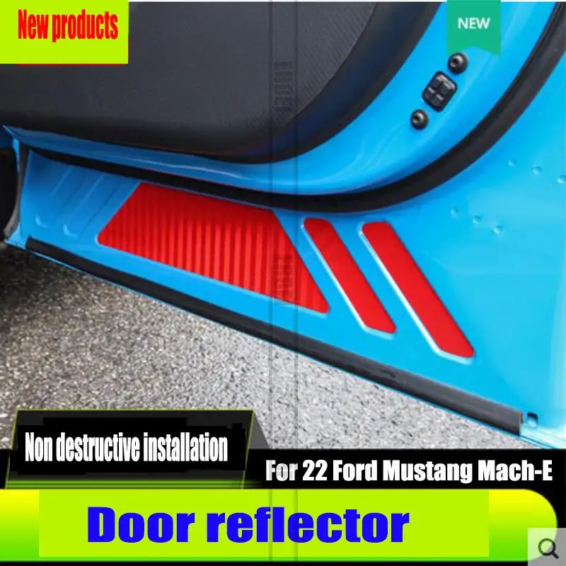 Per 22 Adesivi Riflettenti Per Porte Ford Mustang Mach-E Adesivi Per Porte Anteriori E Posteriori Sinistro E Destro Adesivi Per Porte Complete