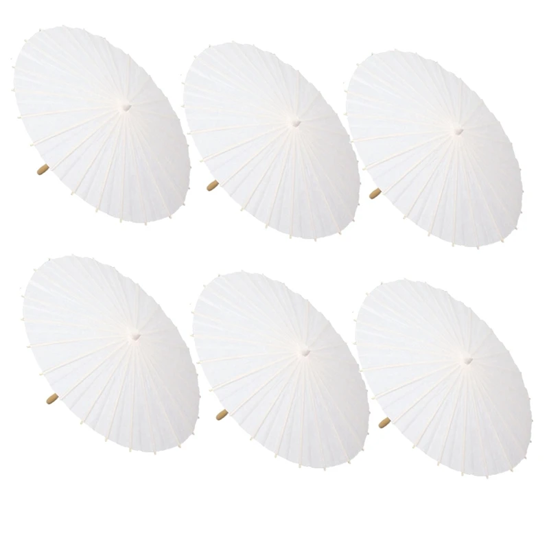 Wedding Umbrella Party Favor Bamboo Umbrellas For Bridal Shower Centerpieces Photo Props 60Cm