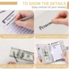 A6 Budget Binder with Marble Texture Pattern PU Leather Notebook Cover Zipper Envelopes Lable Stickers Ruler as Money Organizer 4