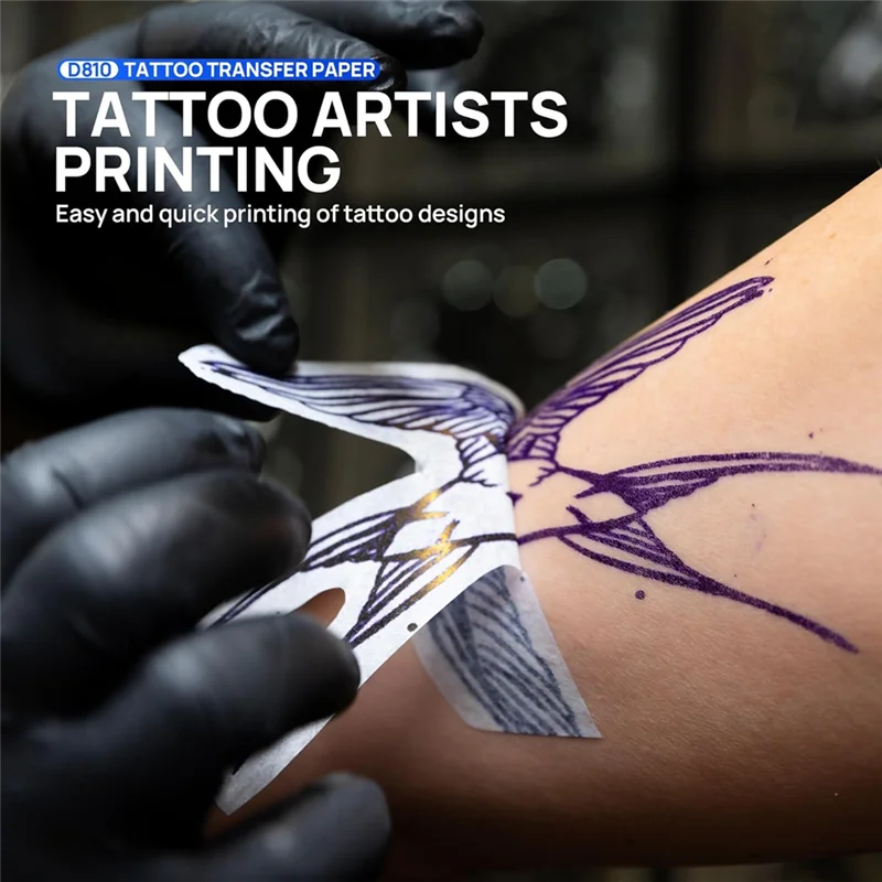 문신 전사 용지, 문신 전사 키트용 A4 크기 열 스텐실 용지 - DIY 문신 트레이싱 페이퍼