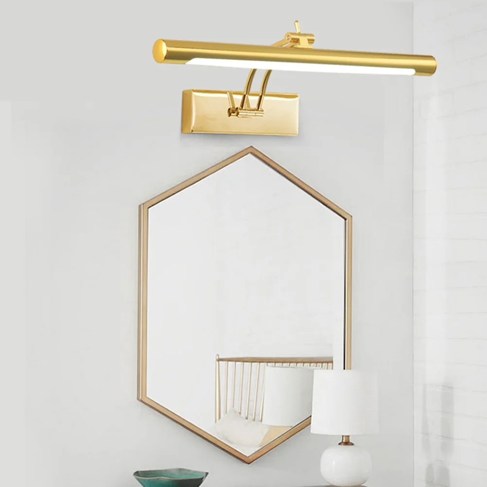 LED 거울 헤드라이트 메이크업 벽 램프, 거실 침실 욕실 벽 램프, 9W, 40cm 길이, 밝은 색상, 흰색