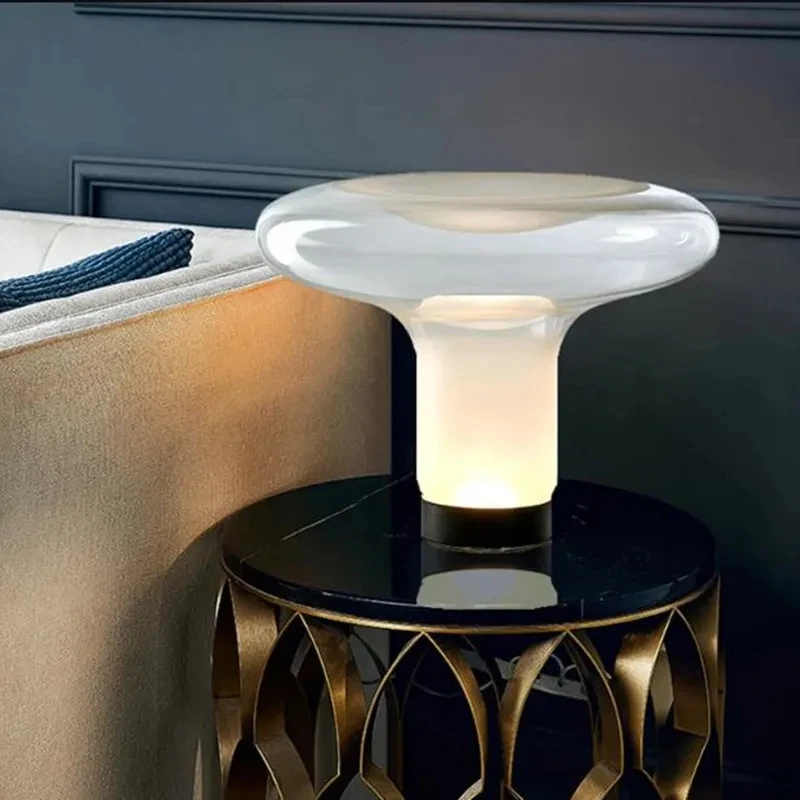 

Mushroom Table Lamps modern glass Table Light for Bedside Living Room Table Living Room Sofa Bedroom Study Living Room CX255VK