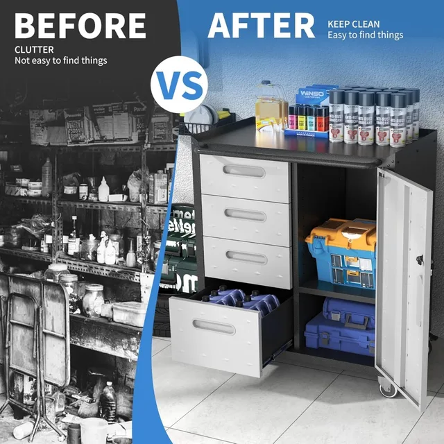 Metal Rolling Storage Cabinet 5