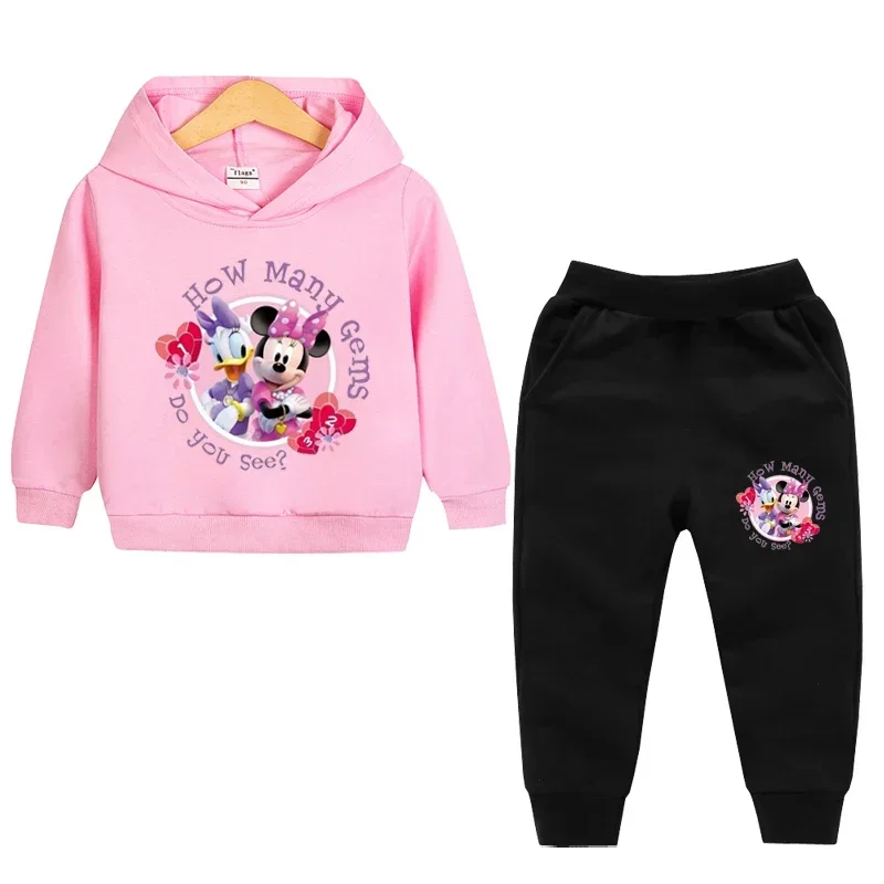 thumbnail image 1 of Ropa de primavera para niños, suéter con capucha de manga larga para niñas de Frozen Elsa, conjunto de 2 piezas de sudadera y pantalón para niños pequeños, 1 of 5