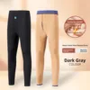 Yuzhao Lin Men's Winter Thermal Camel down Underwear High Waist Large Size Warmth Windproof Home Wear Comfortable Soft Fabric