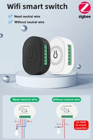 

ZigBee WiFi Smart Switch Hub Module Tuya/Smart Life Remote Voice Control Timing Control Wireless Breaker For Home Alexa Google