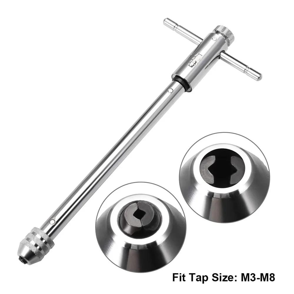 AdjustableTHandleRatchetTapHolderWrenchMachineScrewThread