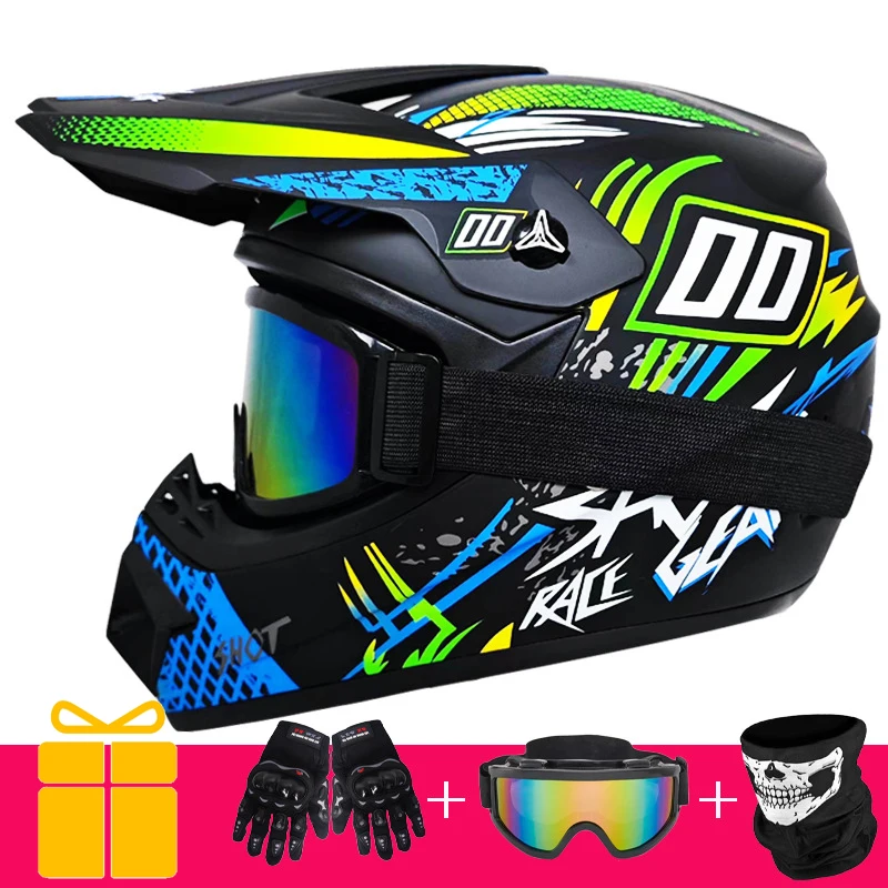 Захисний шолом для мотокросу Casco Motocross Bicycle Downhill Capacete ATV Cross Helmet Дитячий мотоциклетний шолом Dot Abs 1KG Unisex