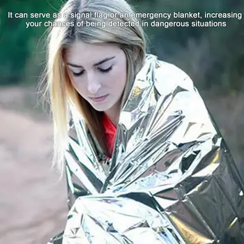 Space Blankets Survival Heavy Duty Hiking Essentials Survival Kits Gear And Equipment Portable And Lightweight For Camping 2