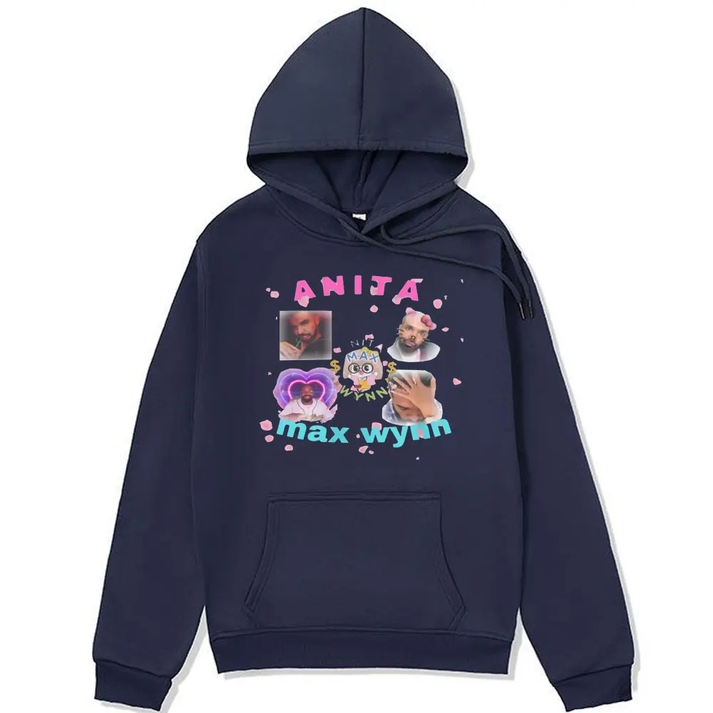 Anita Max Wynn Drake Graphic Printed Hoodie Male Winter Fashion Long Sleeve Sweatshirt Hip Hop Aesthetic Pullover Men Women Tops