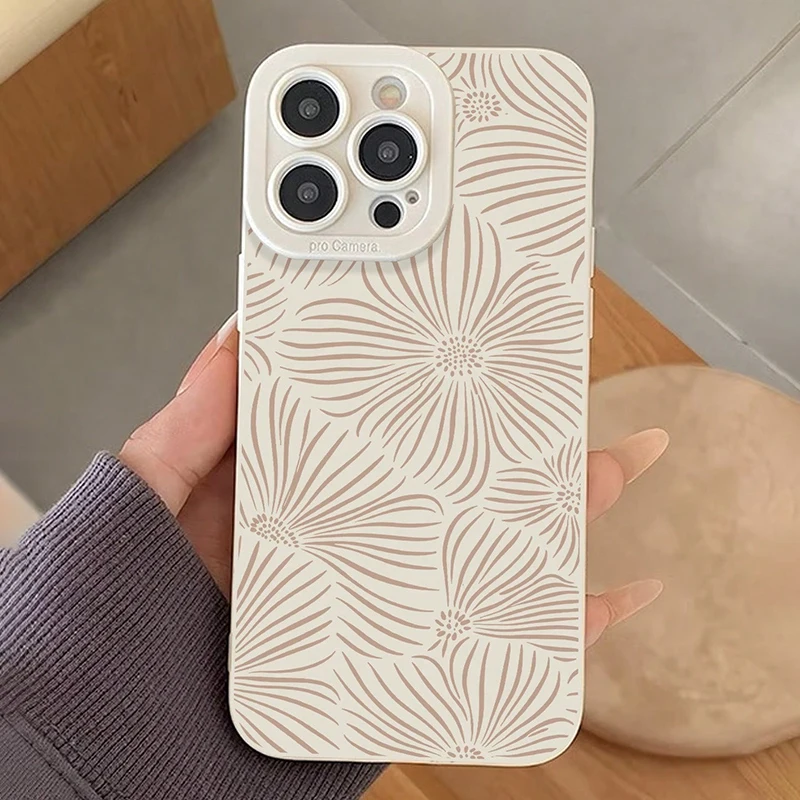 Ditsy Floral Silicone Phone Case - Vibrant Floral Design Cover