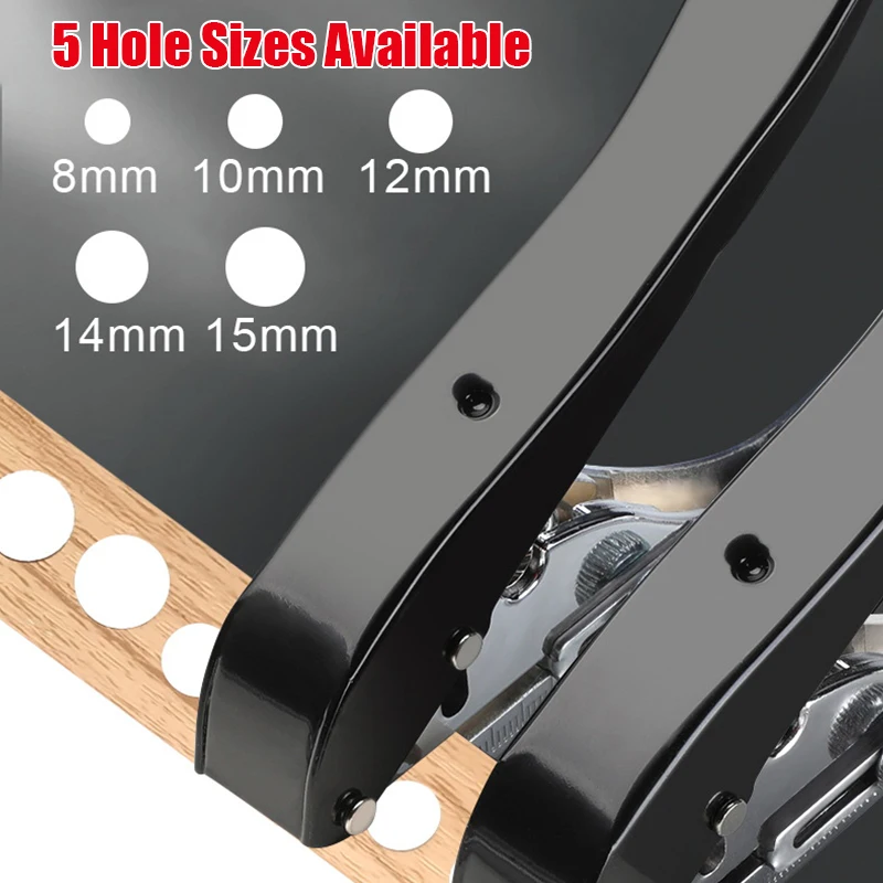 Manual Punching Tool 6/8/10/12/14/15Mm Hole Edge Banding Punching Plier Screw Hole Hat Woodworking Tool Leather Punch Plier circle hole punch hole punching tools leather punch