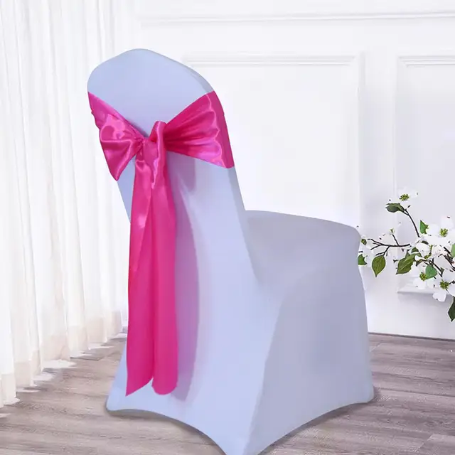 Chair decor Chair Cover High-end Charm Chair Back Bow Tie Stunning Display Chairs Back Decoration Stains Chairs Sash Bow Tie