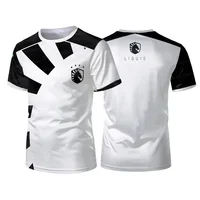 2024 New Team Liquid Esports Uniform T-shirt CSGO LOL DOTA2 Games Contest T Shirt Casual Breathable Sports Jersey Boys Tops Tees 2