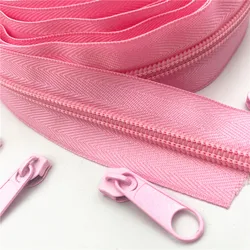 Multi - Length Nylon Zippers in 20 Vibrant Colors with Sliders for DIY Sewing and Clothing Accessories (Pink 134)