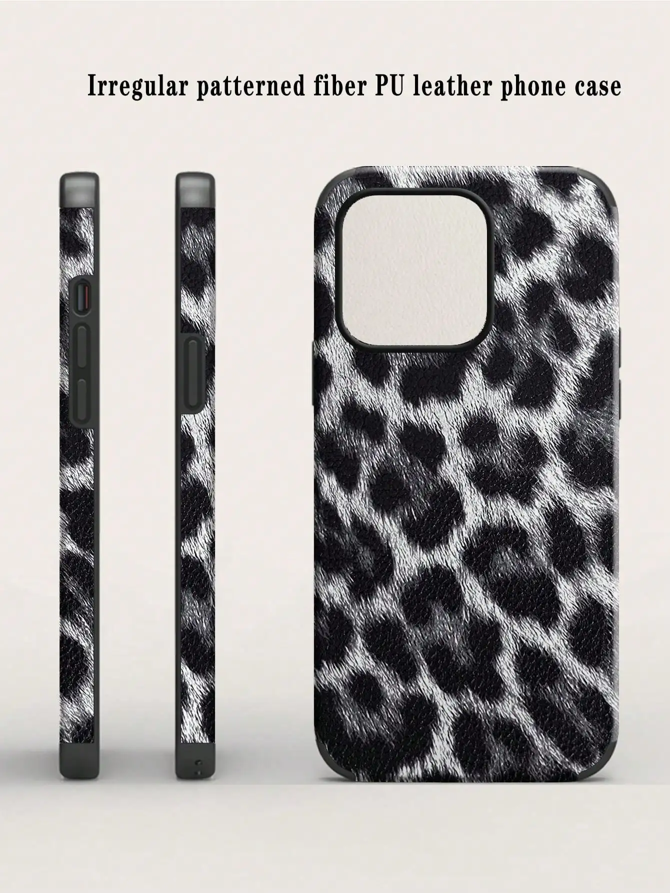 Luxury Double-layer Leopard Print PU Phone Case - Stylish Back Cover