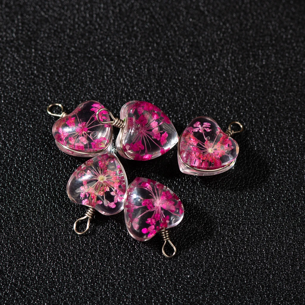 Kleine Liebe Gypsophila Blume Glasperlen Ohrringe Halskette Armband Zubehör Großhandel z047 – Detail 3