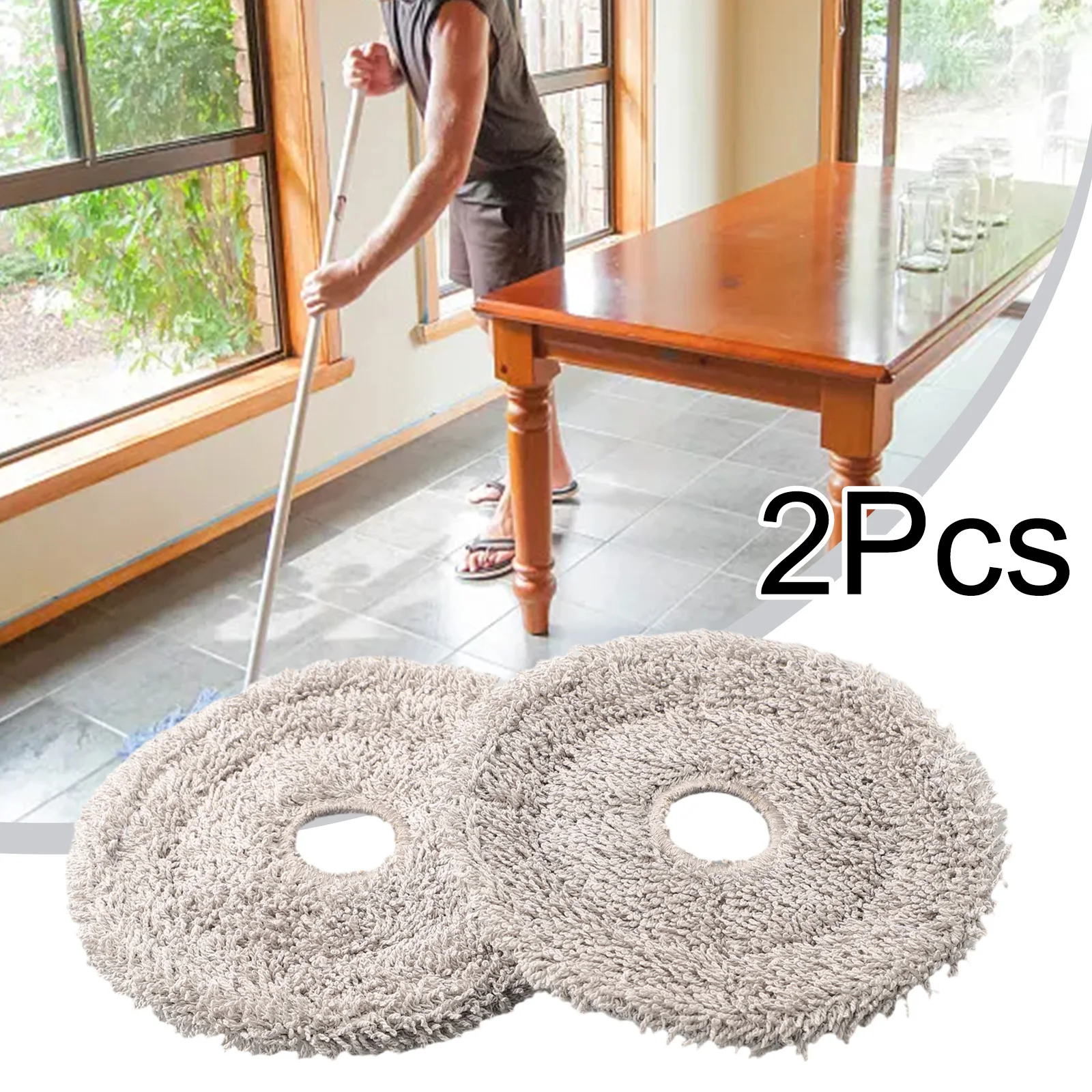 

Cleaning Accessories Vacuum Parts 2*Washable Cloths Replacement Pads Robot Vacuum Cleaner Practical Replacement Mop