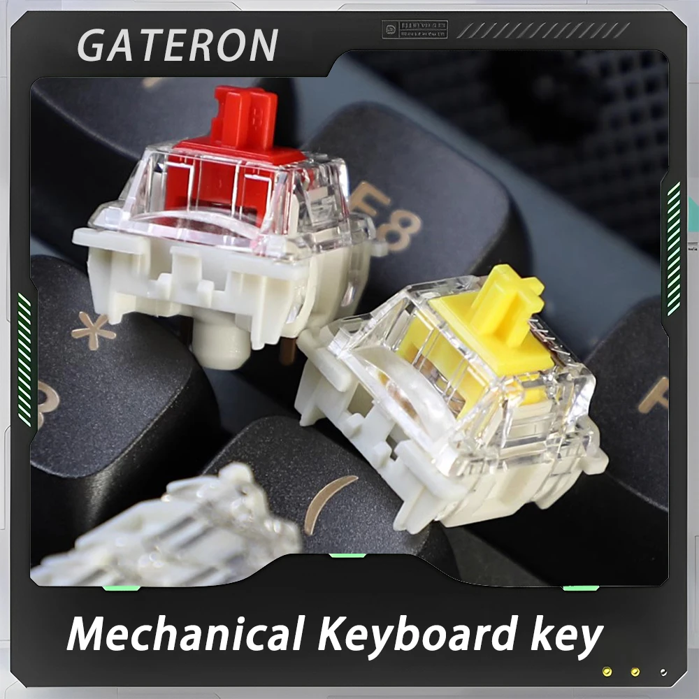 

Штатив Gateron Gpro3, механическая клавиатура, переключатель, клавиши передачи, поддержка эргономичных ПК-геймеров, многоцветный переключатель, 110 клавиш