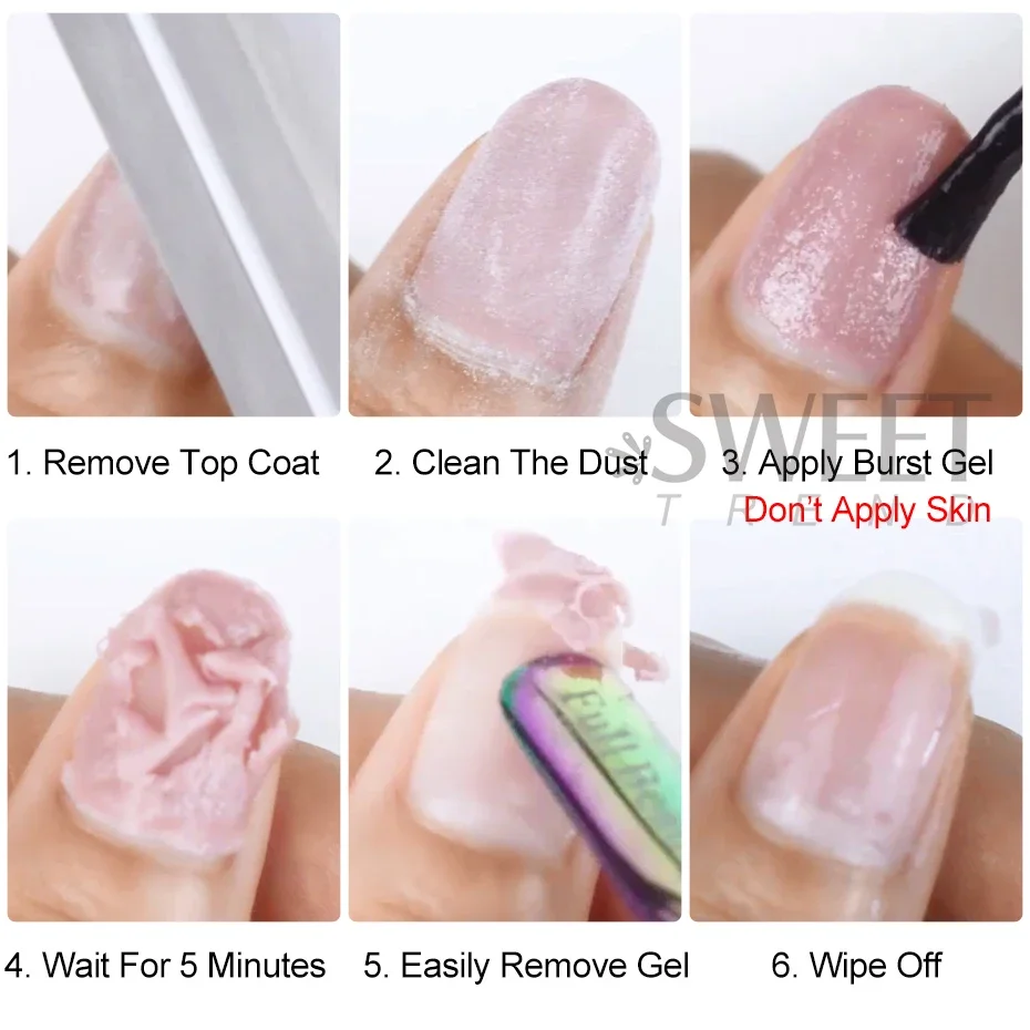 15ml Magic Burst Remover Nail Gel Soak Off Quickly Cleanser Lacquer Polish Degreaser Liquid Professional Easily Manicure Tools 6