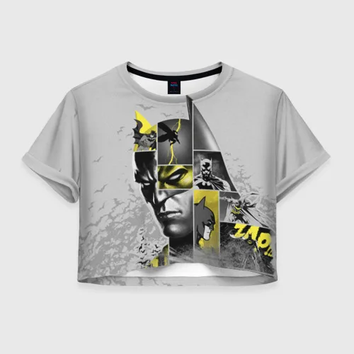 Женская футболка Crop-top 3D Batman 80th Anniversary | одежда