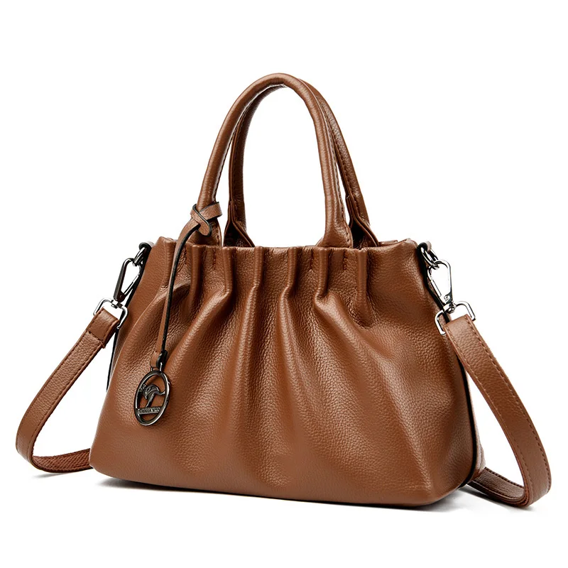 High quality Designer handbags Genuine leather Large capacity Casual