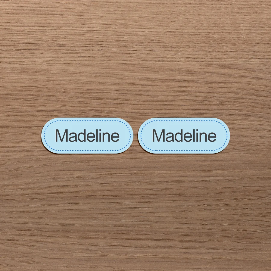 Eco-Friendly Custom Name Sticker Pack - Durable Washable Labels for Kids' Apparel & Accessories