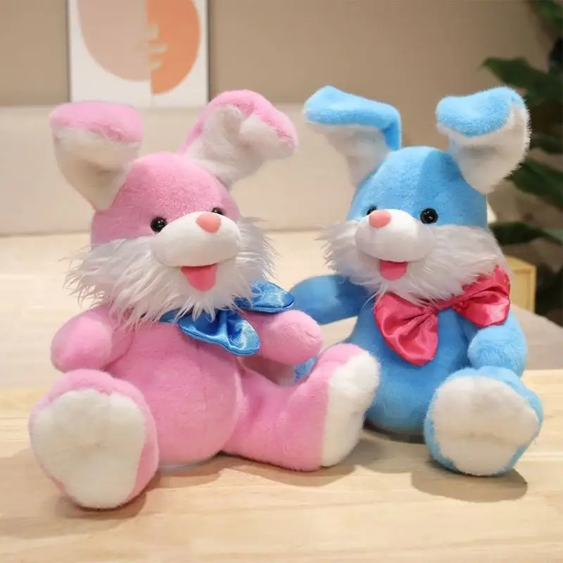 Sound Recording Plush Stuffed Toy Singing Rabbit Electric Hide-and-seek Toy E65D