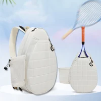 Tennis Racket Bag with Water Bottle Holder Pickleball Crossbody Bag Waterproof Pickleball Paddles Sling Bag for Women Men 1